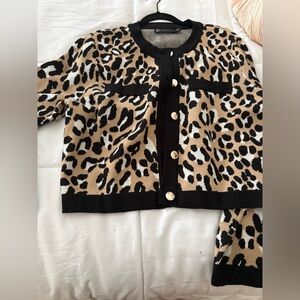 Leopard Print Women's Sweater